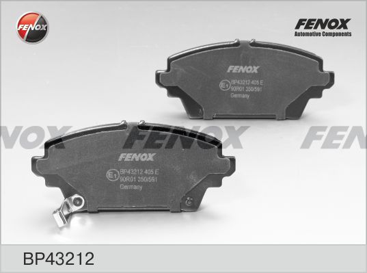 FENOX Комплект тормозных колодок, дисковый тормоз BP43212