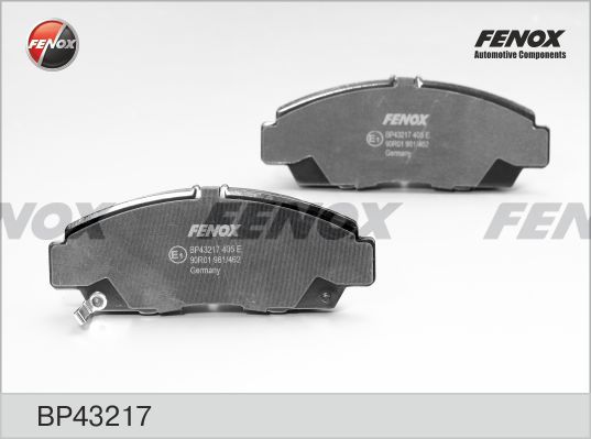 FENOX Комплект тормозных колодок, дисковый тормоз BP43217