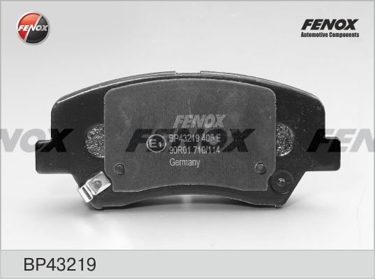 FENOX Bremžu uzliku kompl., Disku bremzes BP43219