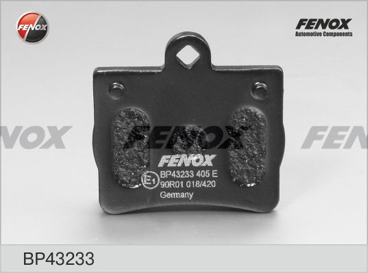 FENOX Комплект тормозных колодок, дисковый тормоз BP43233