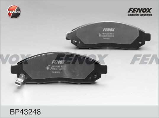 FENOX Комплект тормозных колодок, дисковый тормоз BP43248