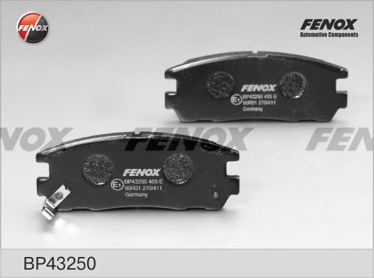 FENOX Комплект тормозных колодок, дисковый тормоз BP43250