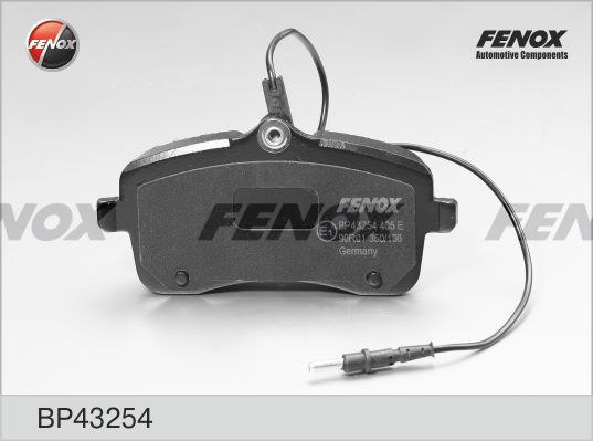 FENOX Комплект тормозных колодок, дисковый тормоз BP43254