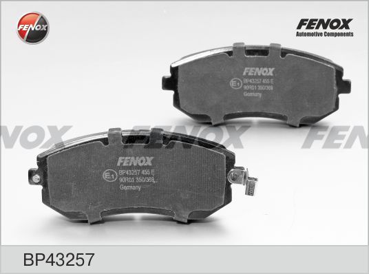 FENOX Комплект тормозных колодок, дисковый тормоз BP43257
