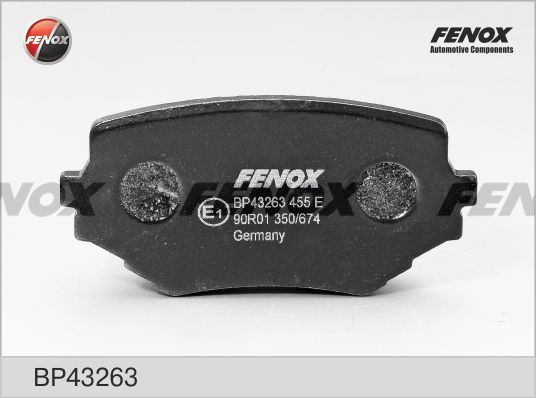 FENOX Bremžu uzliku kompl., Disku bremzes BP43263