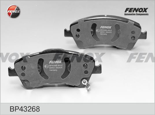FENOX Комплект тормозных колодок, дисковый тормоз BP43268
