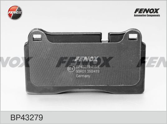 FENOX Комплект тормозных колодок, дисковый тормоз BP43279