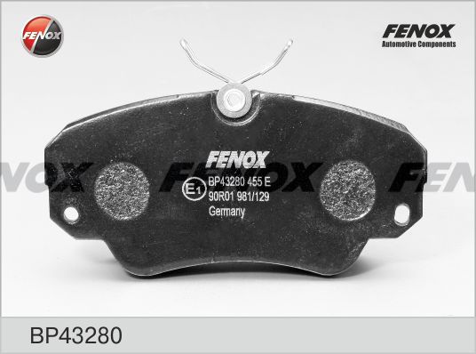 FENOX Bremžu uzliku kompl., Disku bremzes BP43280