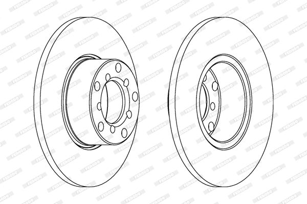 FERODO Тормозной диск DDF007