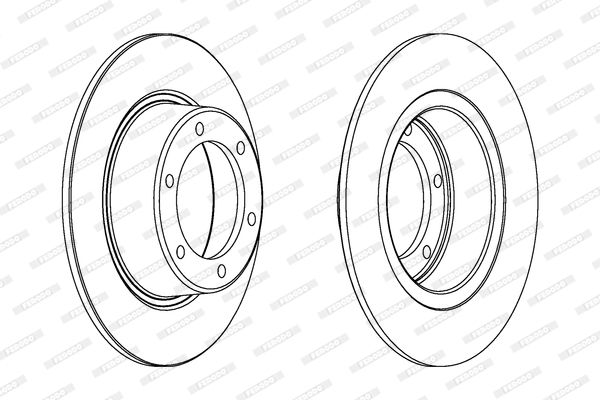 FERODO Тормозной диск DDF011