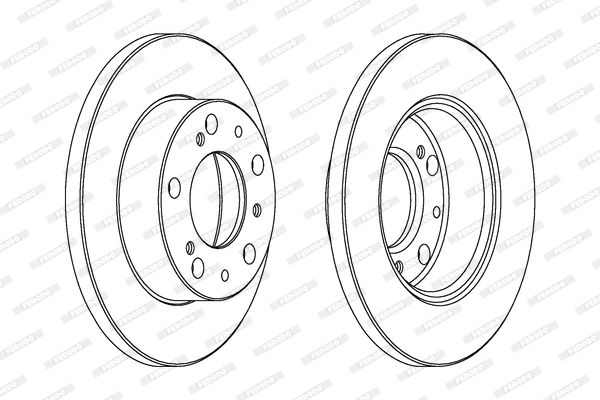 FERODO Тормозной диск DDF063