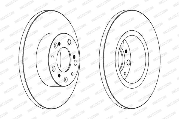 FERODO Тормозной диск DDF069