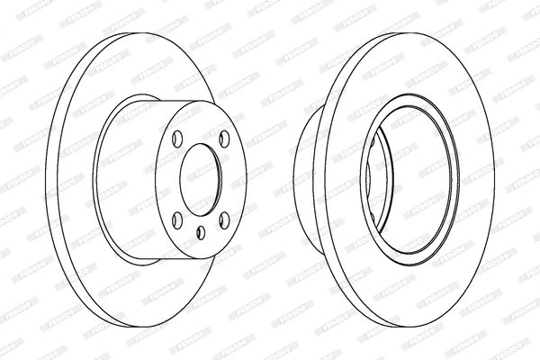 FERODO Тормозной диск DDF075