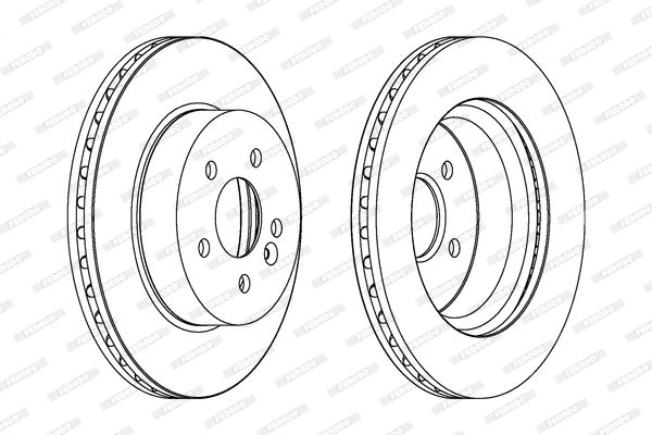 FERODO Тормозной диск DDF1036