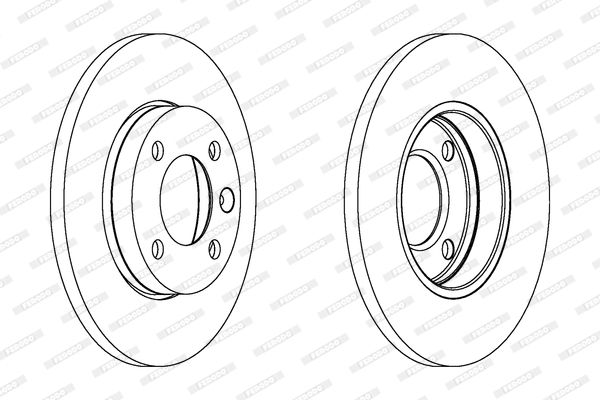 FERODO Тормозной диск DDF103C