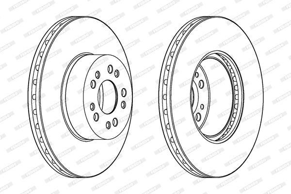 FERODO Тормозной диск DDF1061