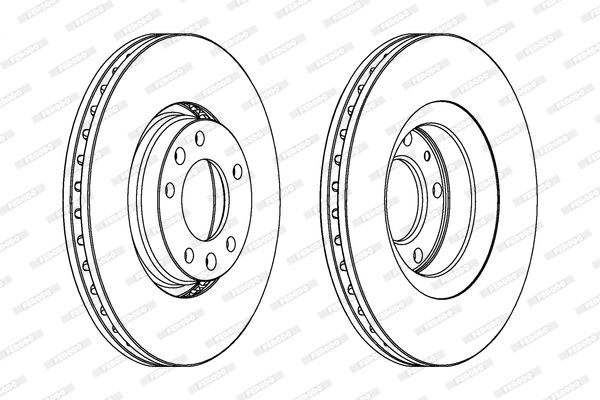 FERODO Тормозной диск DDF1103