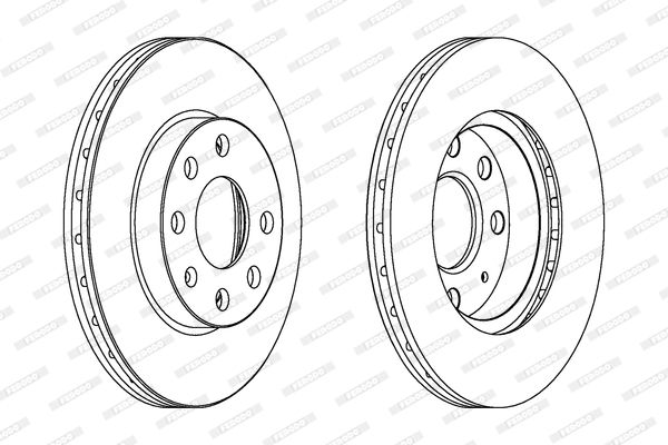 FERODO Тормозной диск DDF1130C