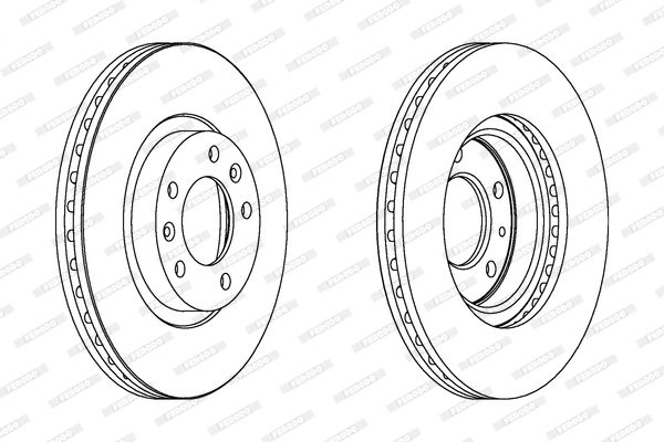 FERODO Тормозной диск DDF1132