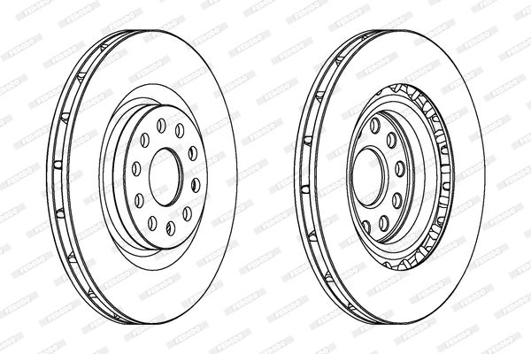 FERODO Тормозной диск DDF1162