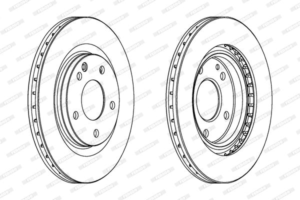 FERODO Тормозной диск DDF1173