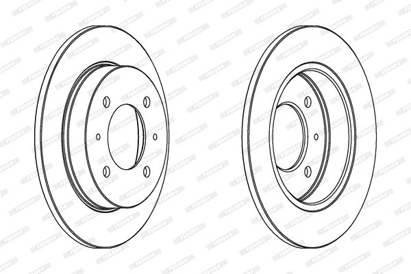 FERODO Тормозной диск DDF1176
