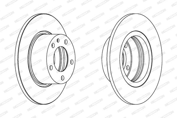 FERODO Тормозной диск DDF119