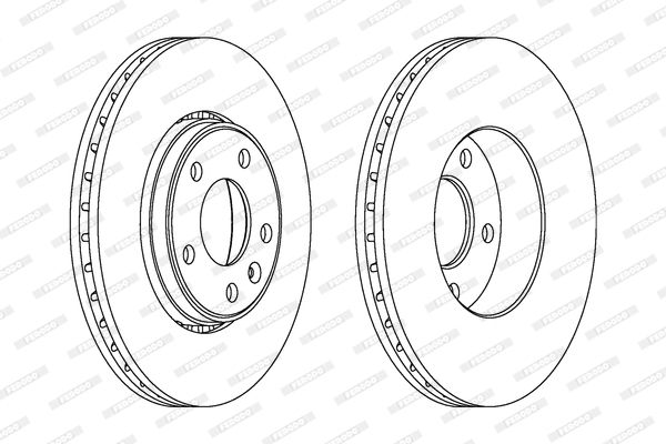 FERODO Тормозной диск DDF1204C