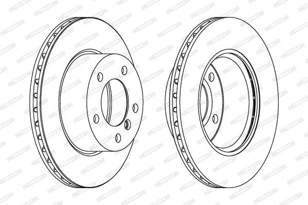 FERODO Тормозной диск DDF1228