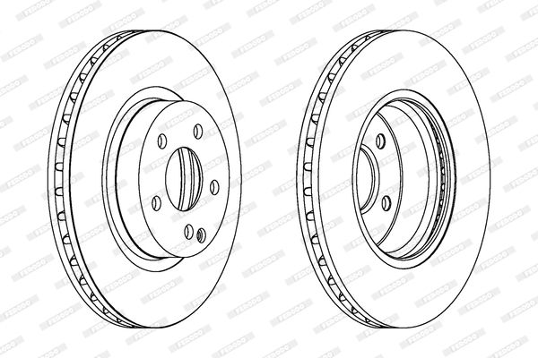 FERODO Тормозной диск DDF1263