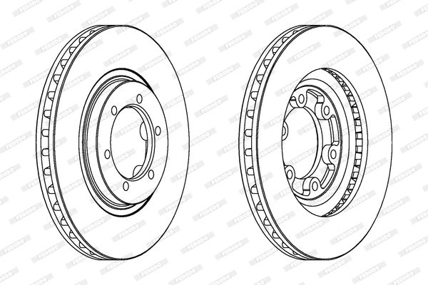 FERODO Тормозной диск DDF1269