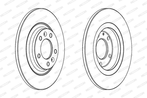 FERODO Тормозной диск DDF1275C