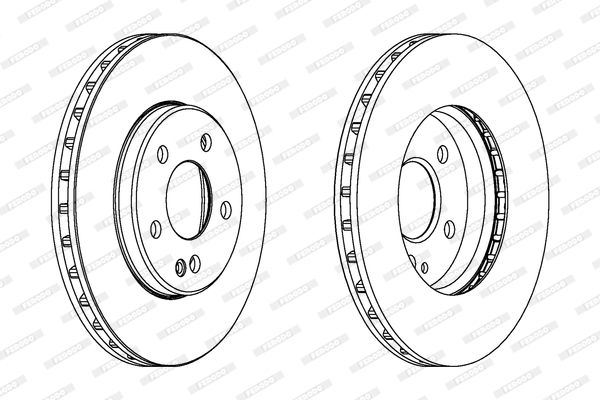 FERODO Тормозной диск DDF1316C