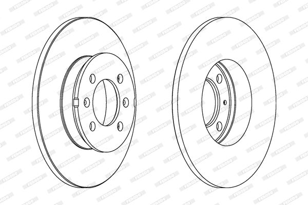 FERODO Тормозной диск DDF1373C