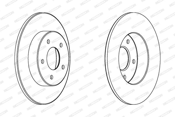 FERODO Тормозной диск DDF1383C