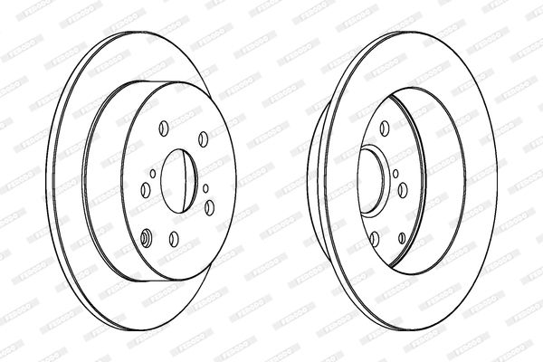 FERODO Тормозной диск DDF1419C