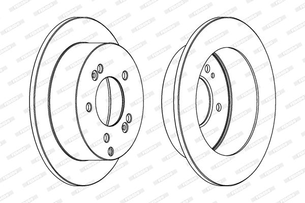 FERODO Тормозной диск DDF1447