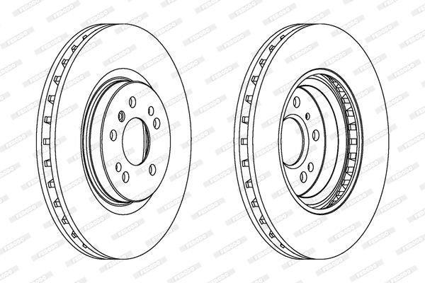 FERODO Тормозной диск DDF1533C