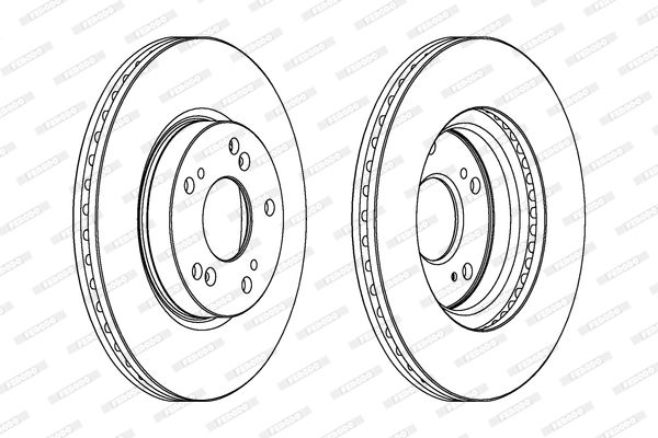 FERODO Тормозной диск DDF1539C