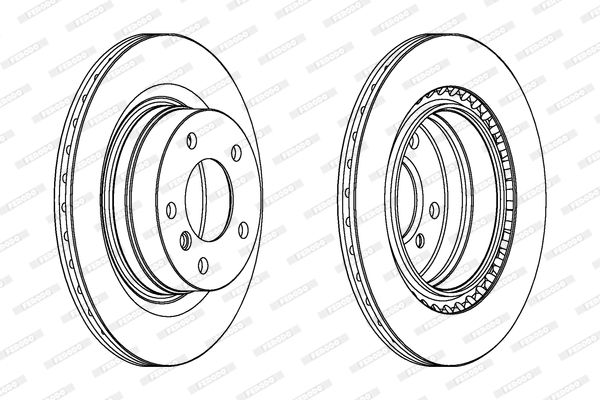 FERODO Тормозной диск DDF1549C