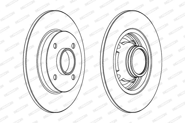 FERODO Тормозной диск DDF1564C