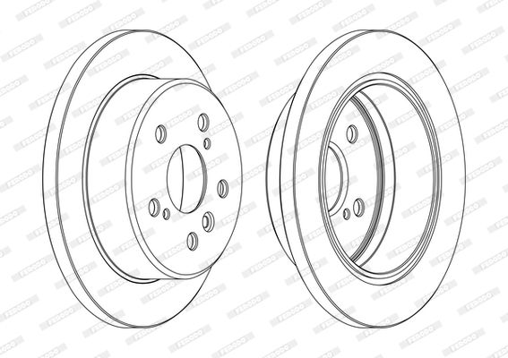 FERODO Тормозной диск DDF1598C