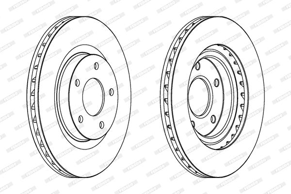 FERODO Тормозной диск DDF1624