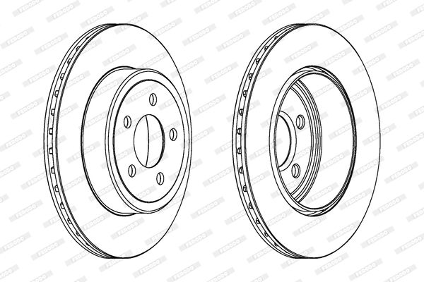 FERODO Тормозной диск DDF1766C