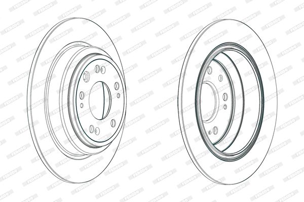 FERODO Тормозной диск DDF1778C