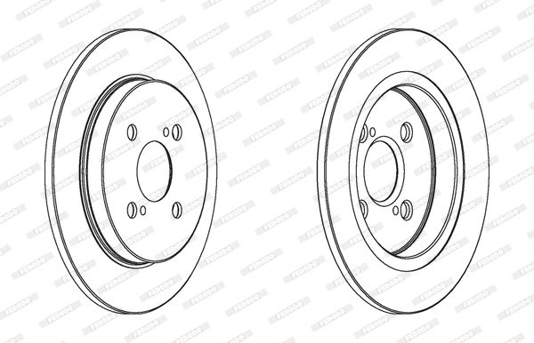 FERODO Тормозной диск DDF1781