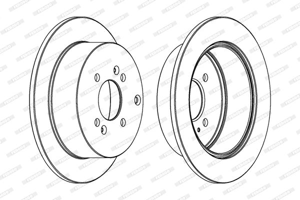 FERODO Тормозной диск DDF1794C