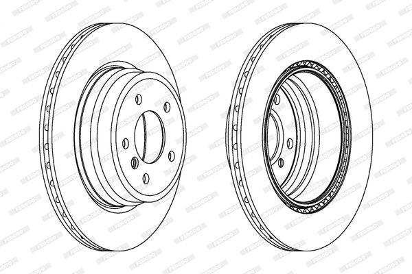 FERODO Тормозной диск DDF1812C