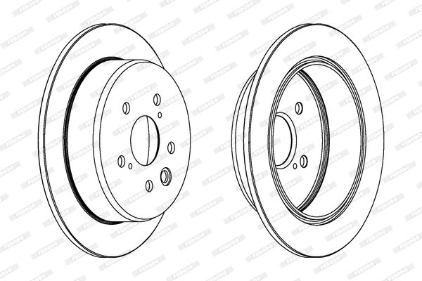 FERODO Тормозной диск DDF1815