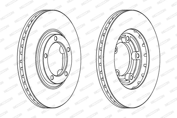 FERODO Тормозной диск DDF1822